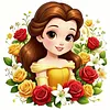 Belle-18CT Stamped Cross Stitch 30*30cm tapestrymarket