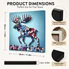 DIY Pre-Framed Deer Button Art Canvas Kit