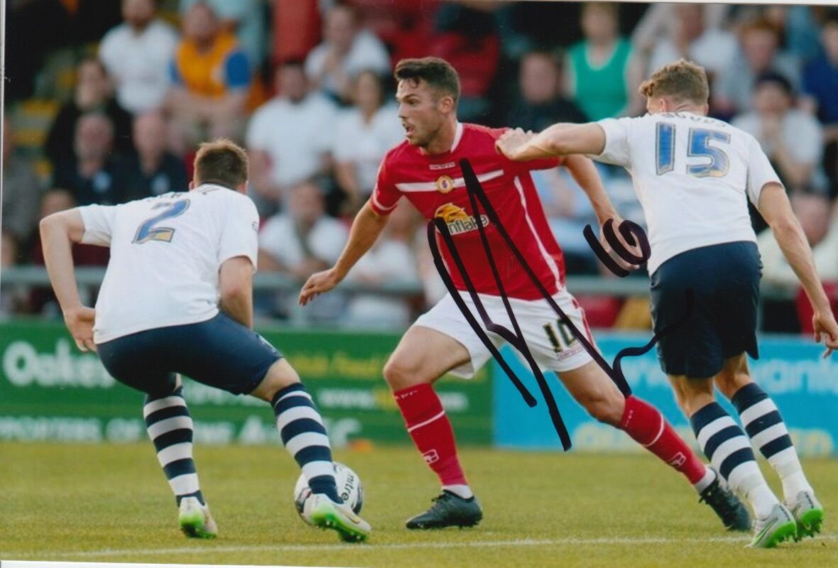 CREWE ALEXANDRA HAND SIGNED BRADDEN INMAN 6X4 Photo Poster painting 1.