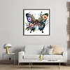 Flowers And Butterfly-11CT Stamped Cross Stitch 40*40cm/15.75*15.75in