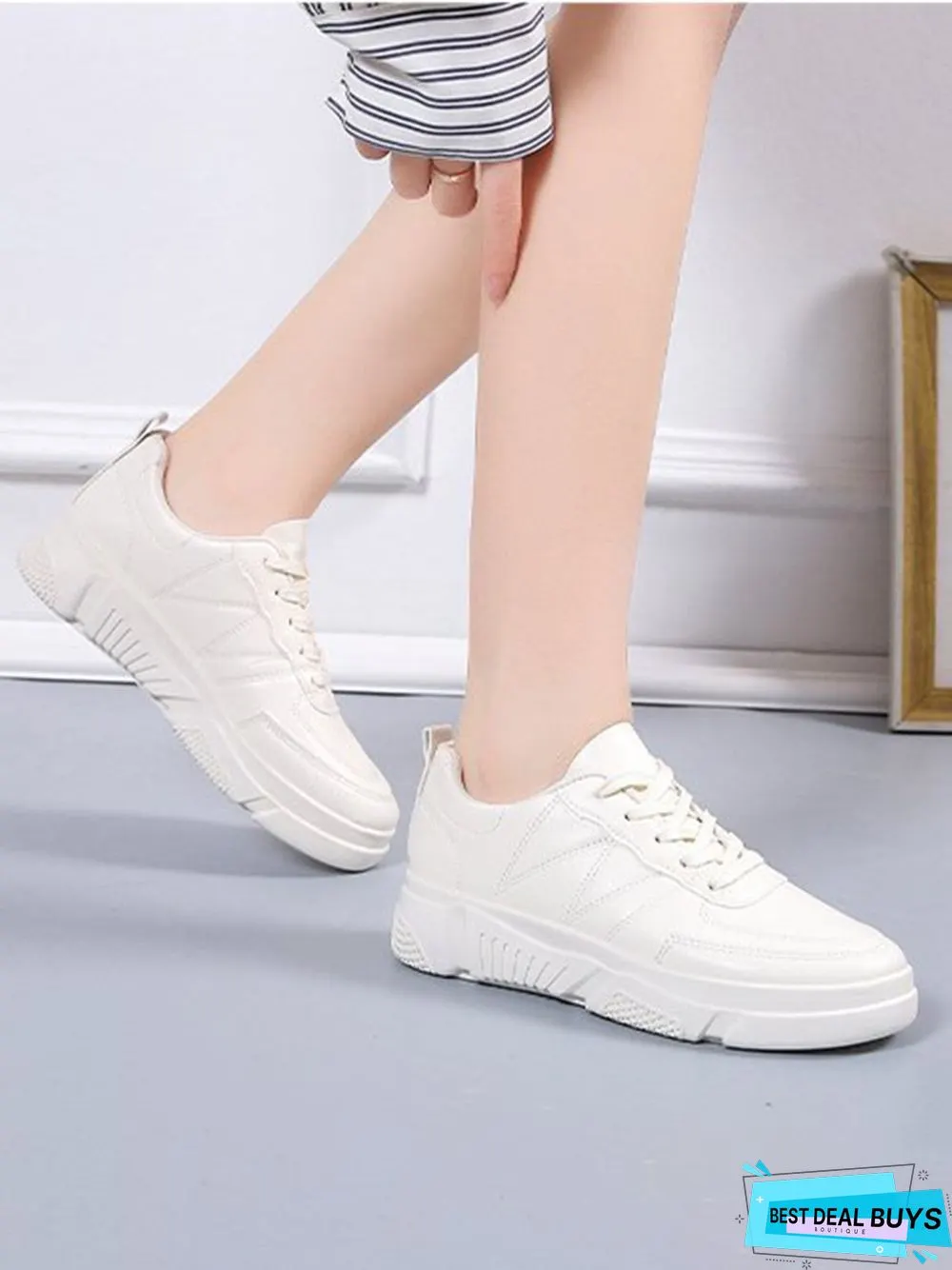 Casual Plain Color Skate Shoes