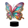 (US Local)DIY 5D Diamond Painting Acrylic Butterfly  Night Light Lamp Home Decoration Ornament Gift Kit