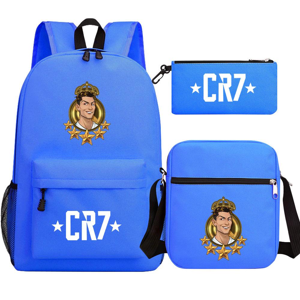 Mayoulove Cristiano Ronaldo Backpack Lightweight Design with Multiple Compartments for School-Mayoulove