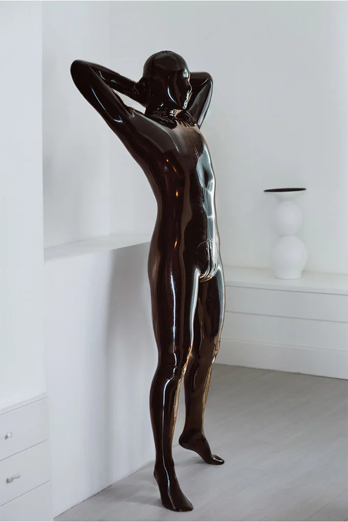 Men Latex Catsuits Stealth Fully Enclosed Night