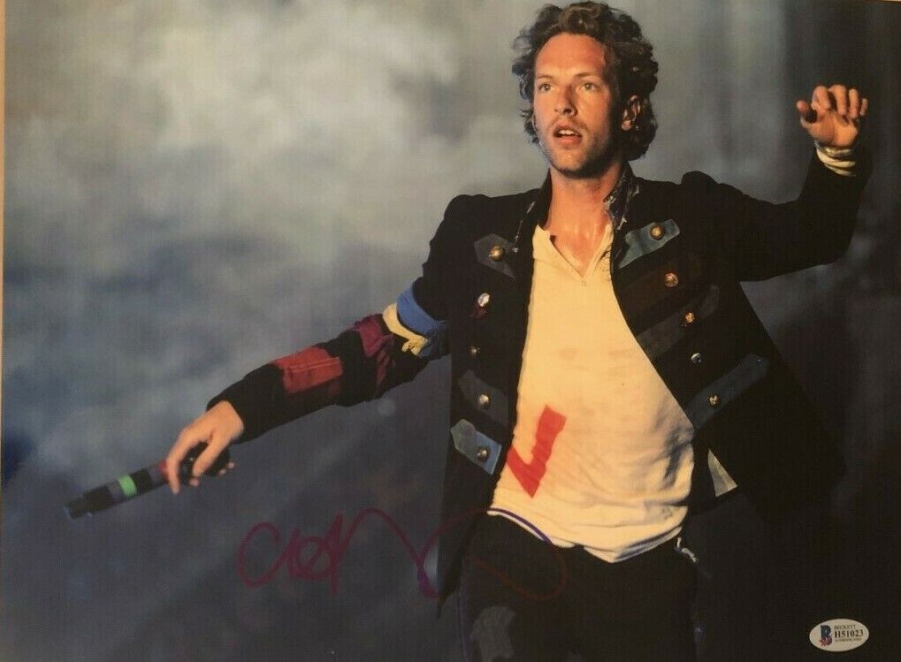 Chris Martin signed autographed 11x14 Photo Poster painting Coldplay Beckett Authentication COA