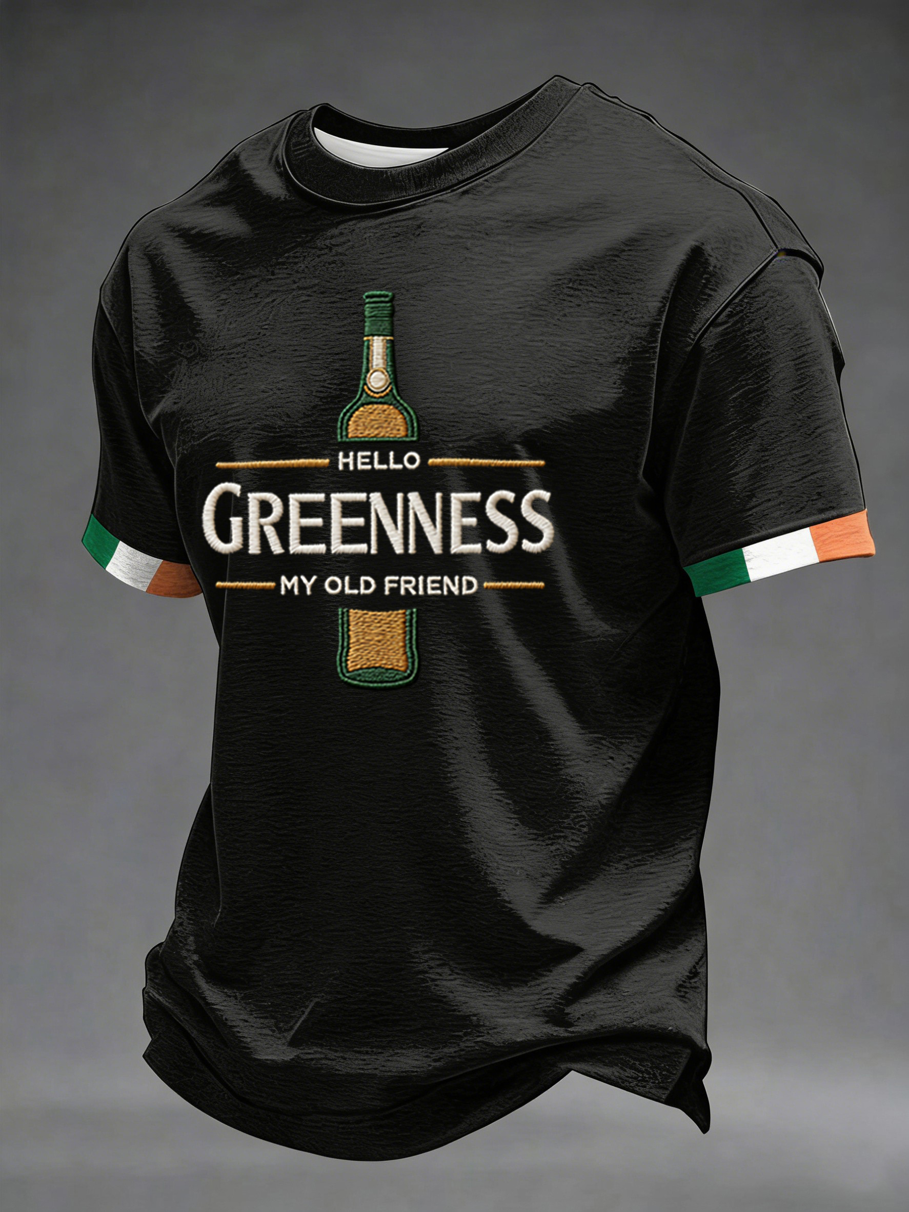Men's Hello Greenness My Old Friend Irish Jameson Whiskey Printed T-Shirt