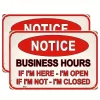 2pcs - Notice - Vintage Warning Metal Sign (12*16Inch)
