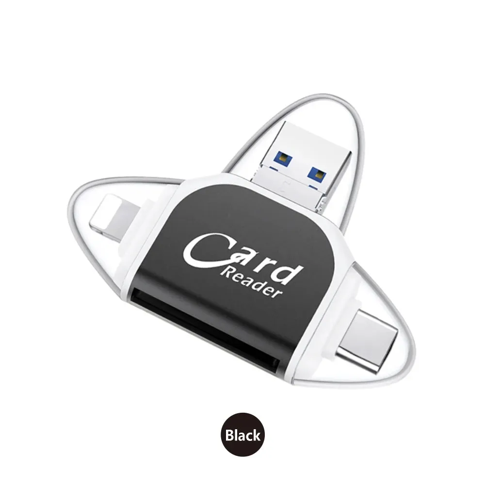 Multi-Port 4 in1 Universal SD TF Card Reader - tree - Codlins
