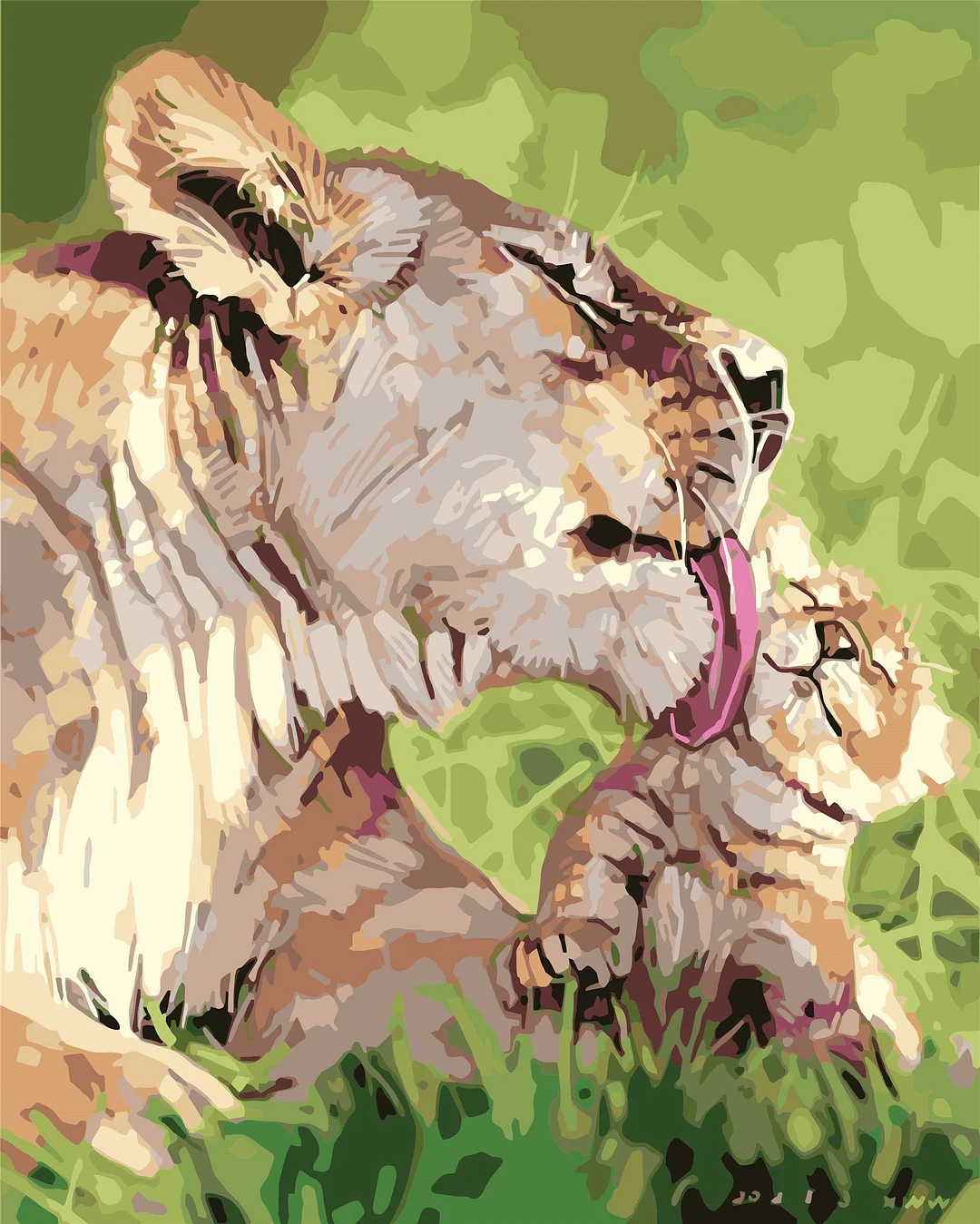 Animal Paint By Numbers Kits UK WH-1375
