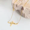 Golden Heartbeat Pendant Necklace