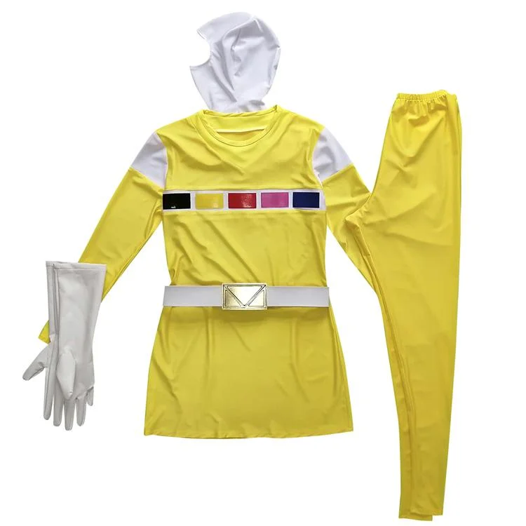 Power Rangers In Space Yellow Space Ranger Cosplay Costume