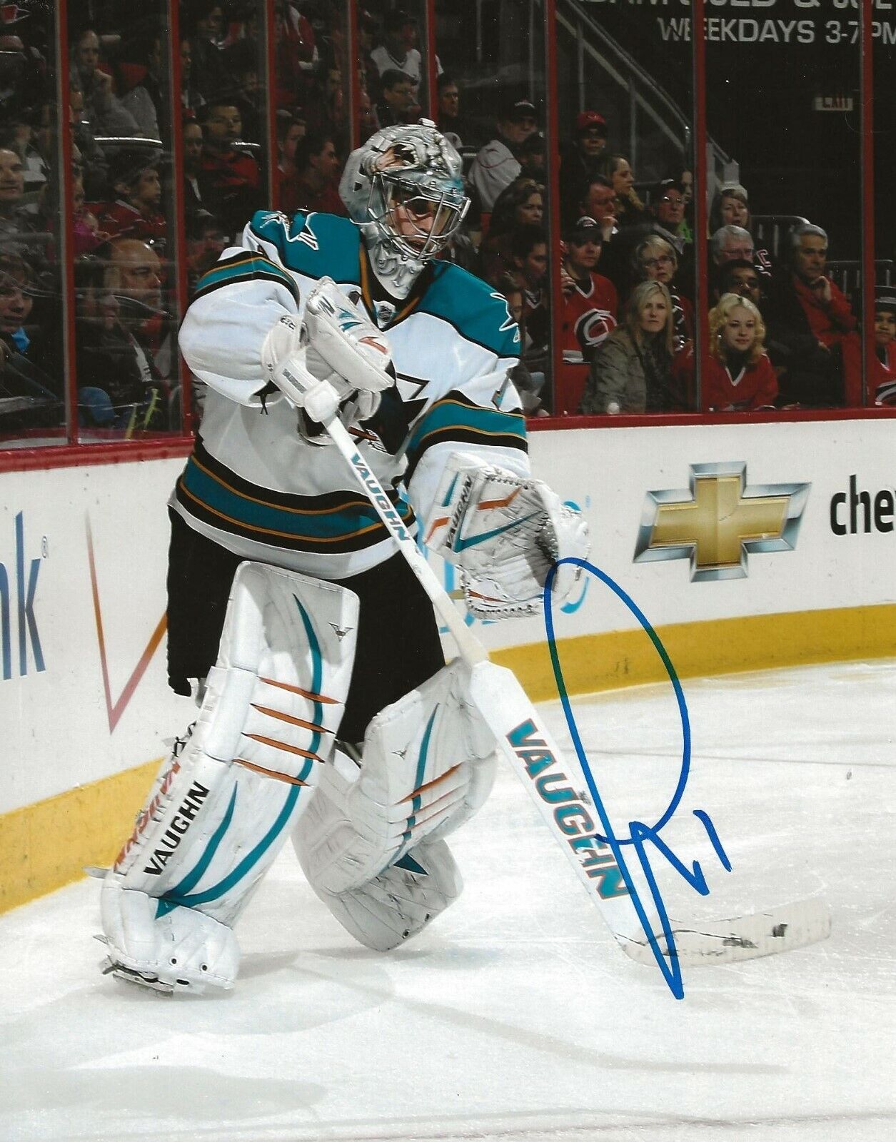 Thomas Greiss signed San Jose Sharks 8x10 Photo Poster painting autographed 3