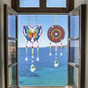 3PCS-6 5D DIY Diamond Painting Wind Chimes Suncatcher Kit Double Sided Diamond Art Kits Suncatcher with Crystal Pendant for Home Wall Window Decor Adults DIY Art Craft
