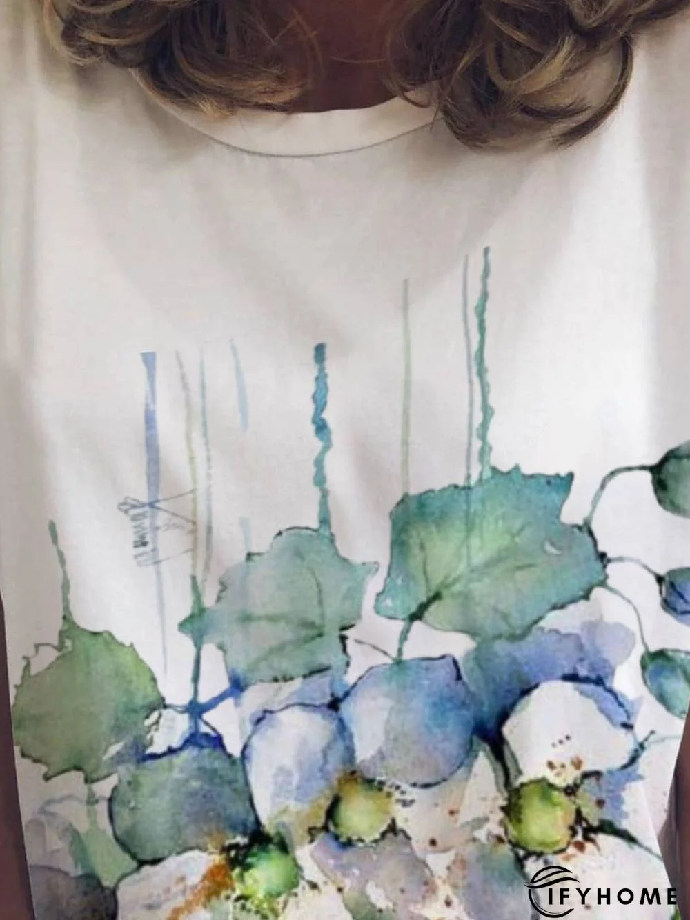 Crew Neck Simple Short Sleeve T-shirt | IFYHOME