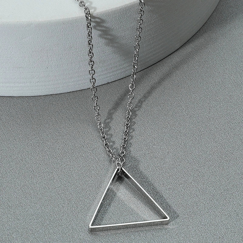 Fashion Triangle Pendant Necklace