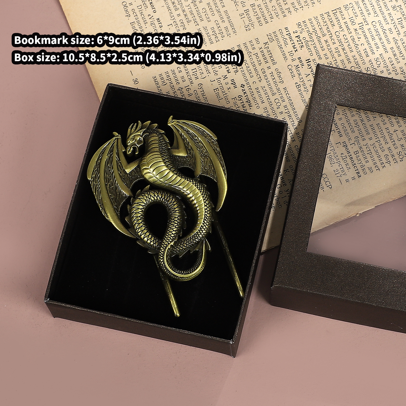 Metal Bookmarks - Vintage Butterfly Dragon Bee Sunflower Dragonfly