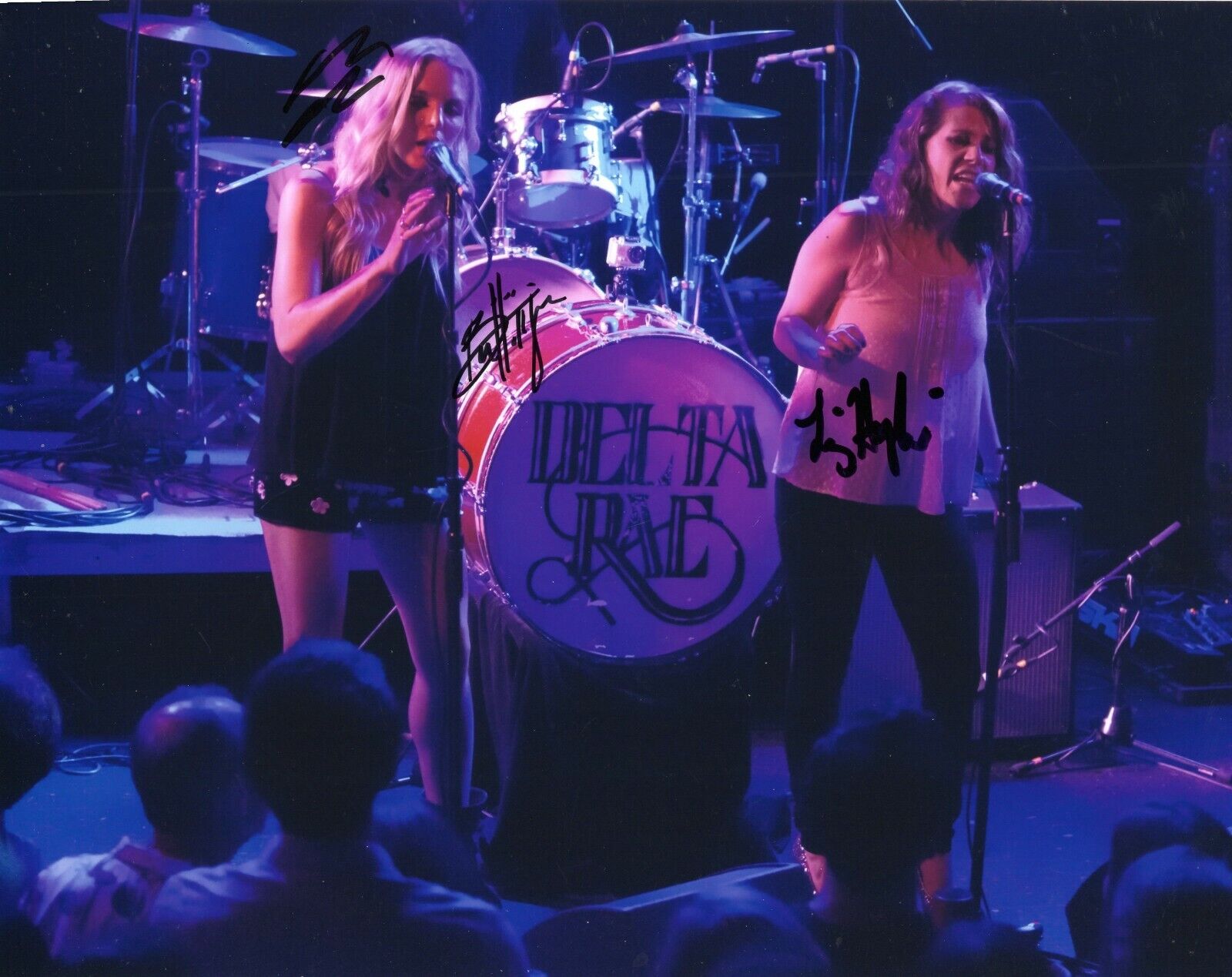 Delta Rae Rock Band Signed 8x10 Photo Poster painting w/COA Bottom Of The River Run Fire