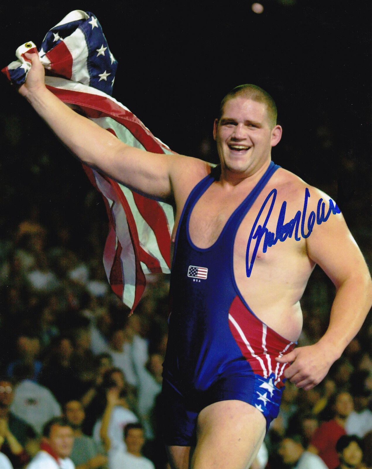 Rulon Gardner Signed 8x10 Photo Poster painting 2000 Sydney Olympics Biggest Loser Proof Greco