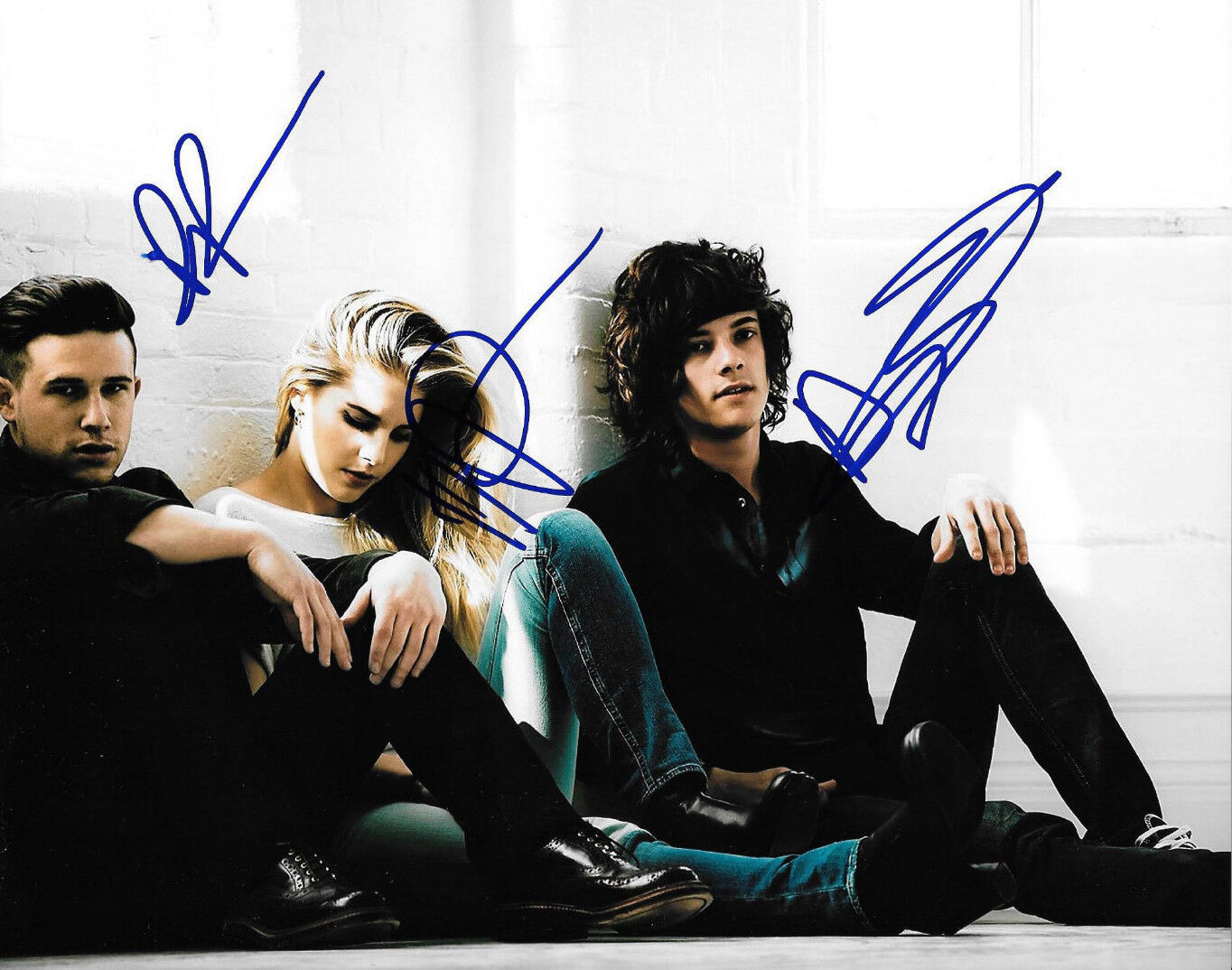 GFA British Electronic Band * LONDON GRAMMAR * Signed 8x10 Photo Poster painting AD2 COA