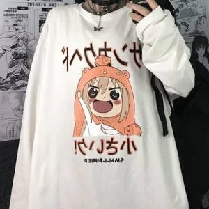 Kawaii Japan Amine Tshirt Streetwear Japanese T Shirt Harajuku Loose White Tops Funny Casual High Street Gothic Tshirt Female