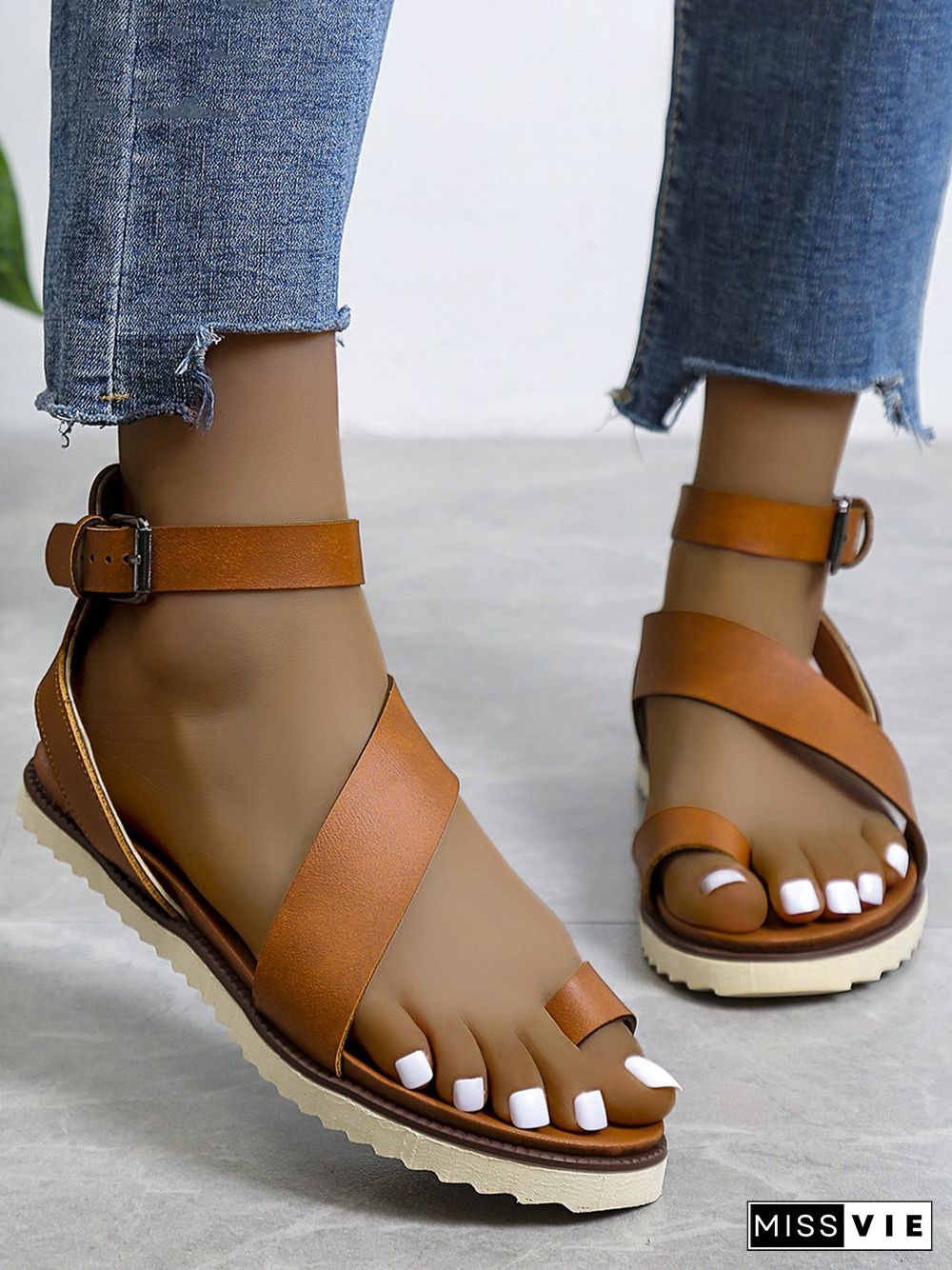 Vintage Soft Sole Roman Thong Sandals