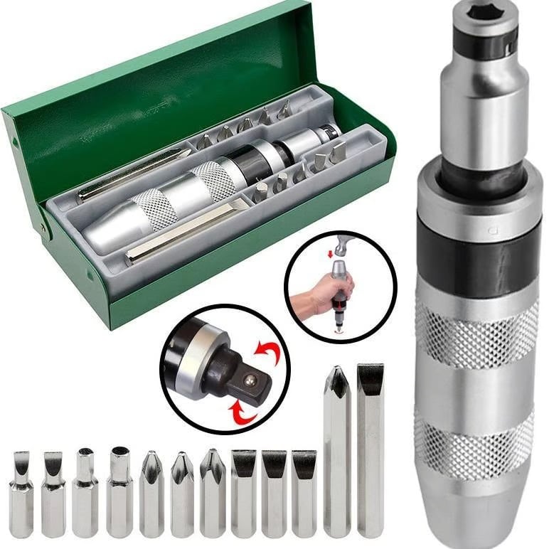 Impact Driver Rods 13 PCS Heavy-Duty Impact Driver Set – CR-V Steel | Anti-Rust ...