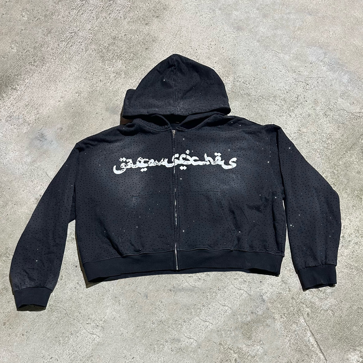 Retro Casual Street Washed Zip Hoodie