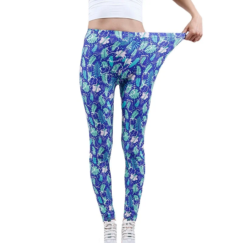 CUHAKCI Gym Stretchy Leggins Exercise Pants Women Workout Sports Camo Printing Leggings For Fitness Breathable Trousers