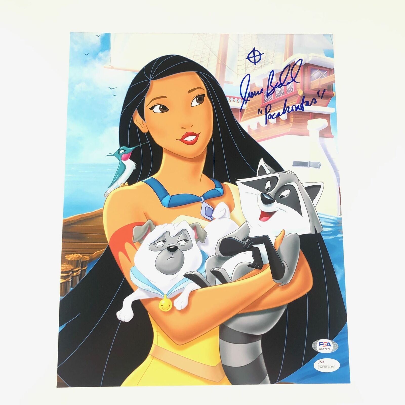 IRENE BEDARD signed 11x14 Photo Poster painting PSA/DNA Autographed Pocahontas