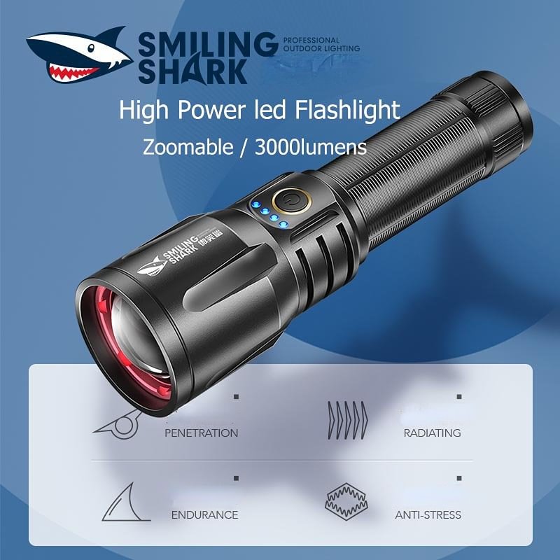 High-power Flashlight Charging Outdoor