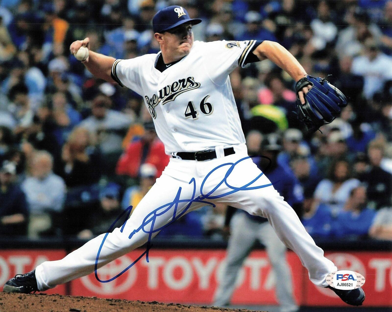 COREY KNEBEL signed 8x10 Photo Poster painting PSA/DNA Milwaukee Brewers Autographed