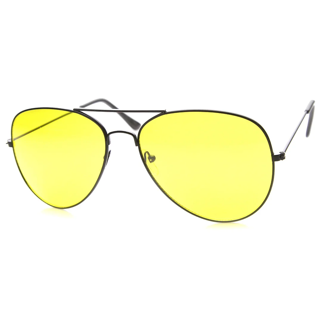 Unisex Aviator glasses With 400 Protected Glass Lens