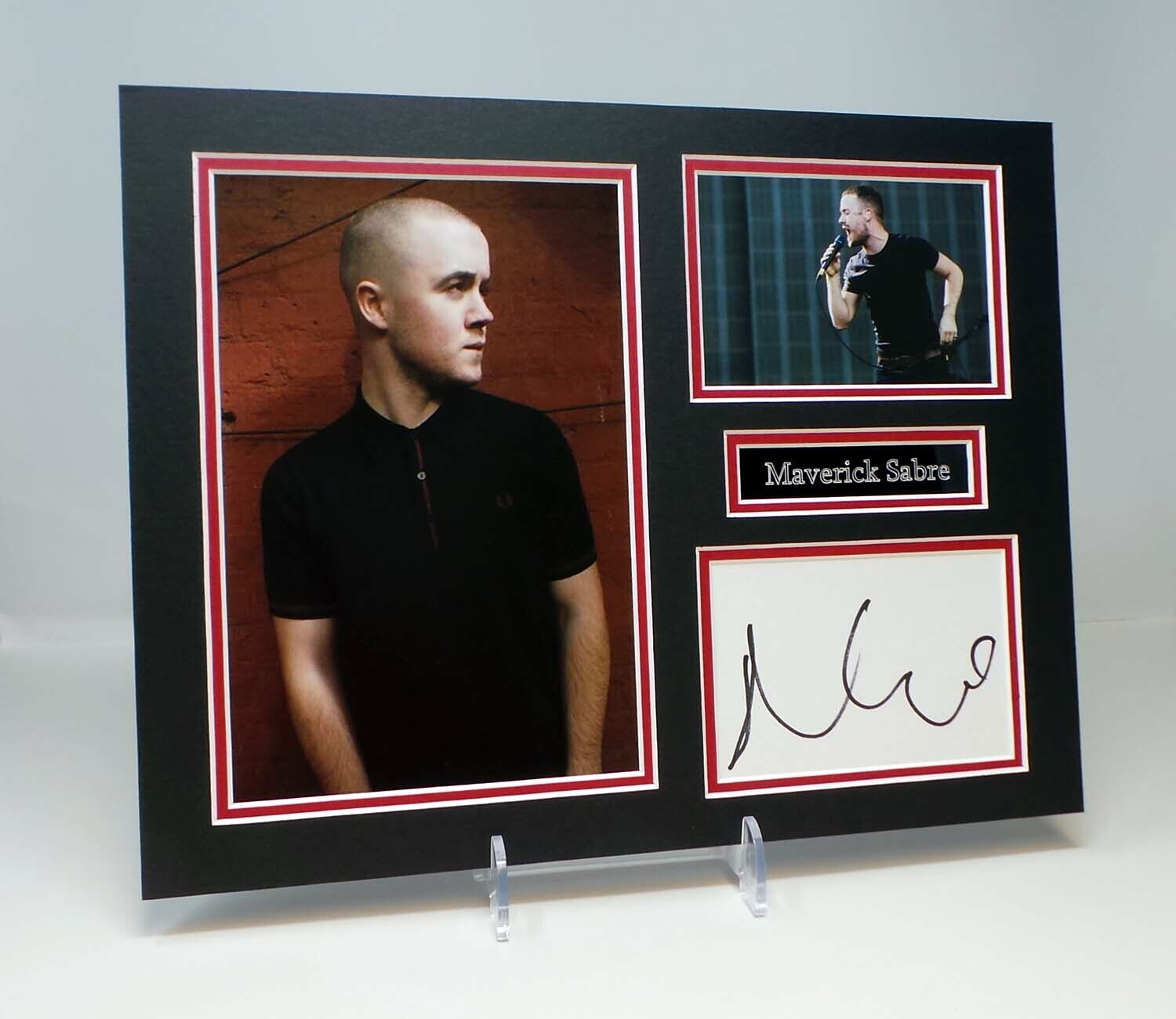 Maverick SABRE Signed Mounted Photo Poster painting Display AFTAL RD COA Rapper Rap Singer