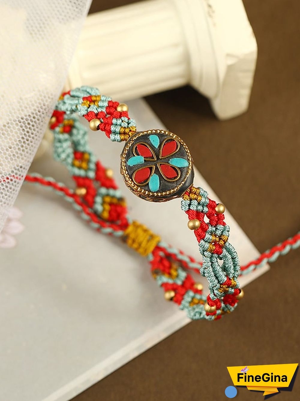 Vintage Colored Rope Woven Bracelet