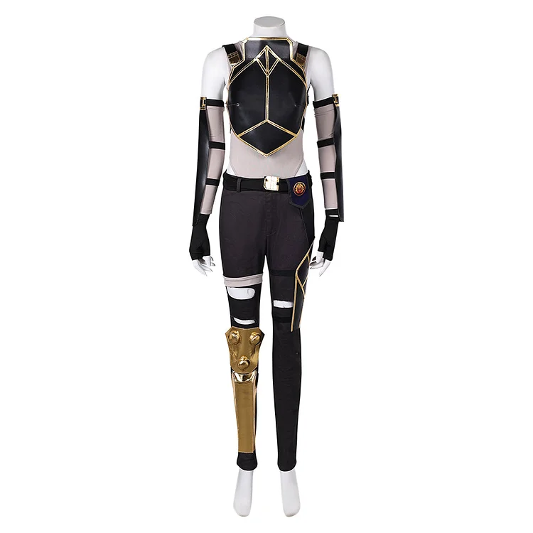 Arcane: League Of Legends 2 (2024) Vi Black Armour Outfits Cosplay Costume