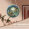 Diamond Painting Single-Sided Acrylic Garden Pendant for Home Wall Door and Window Decoration