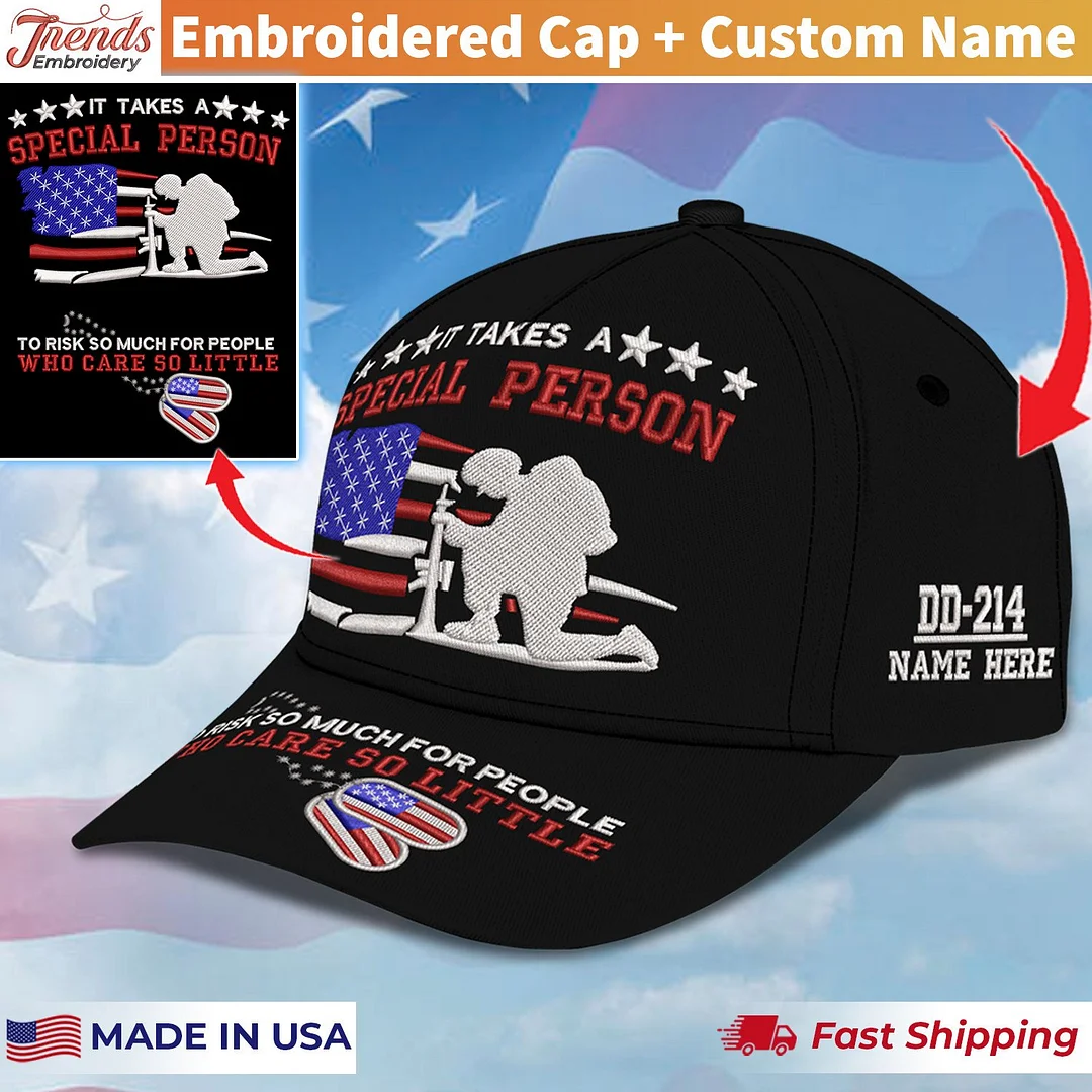 Customized Embroidery Cap US Veteran DD-214 American Military Hat