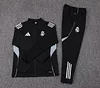 2025/2026 Real Madrid Long Zipped Jacket Black Football Shirt Set