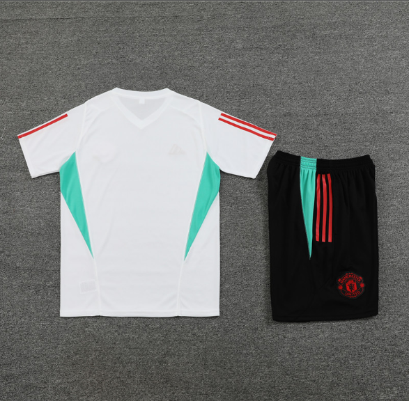 23/24 Manchester United Training Wear White Kit Soccer Jersey