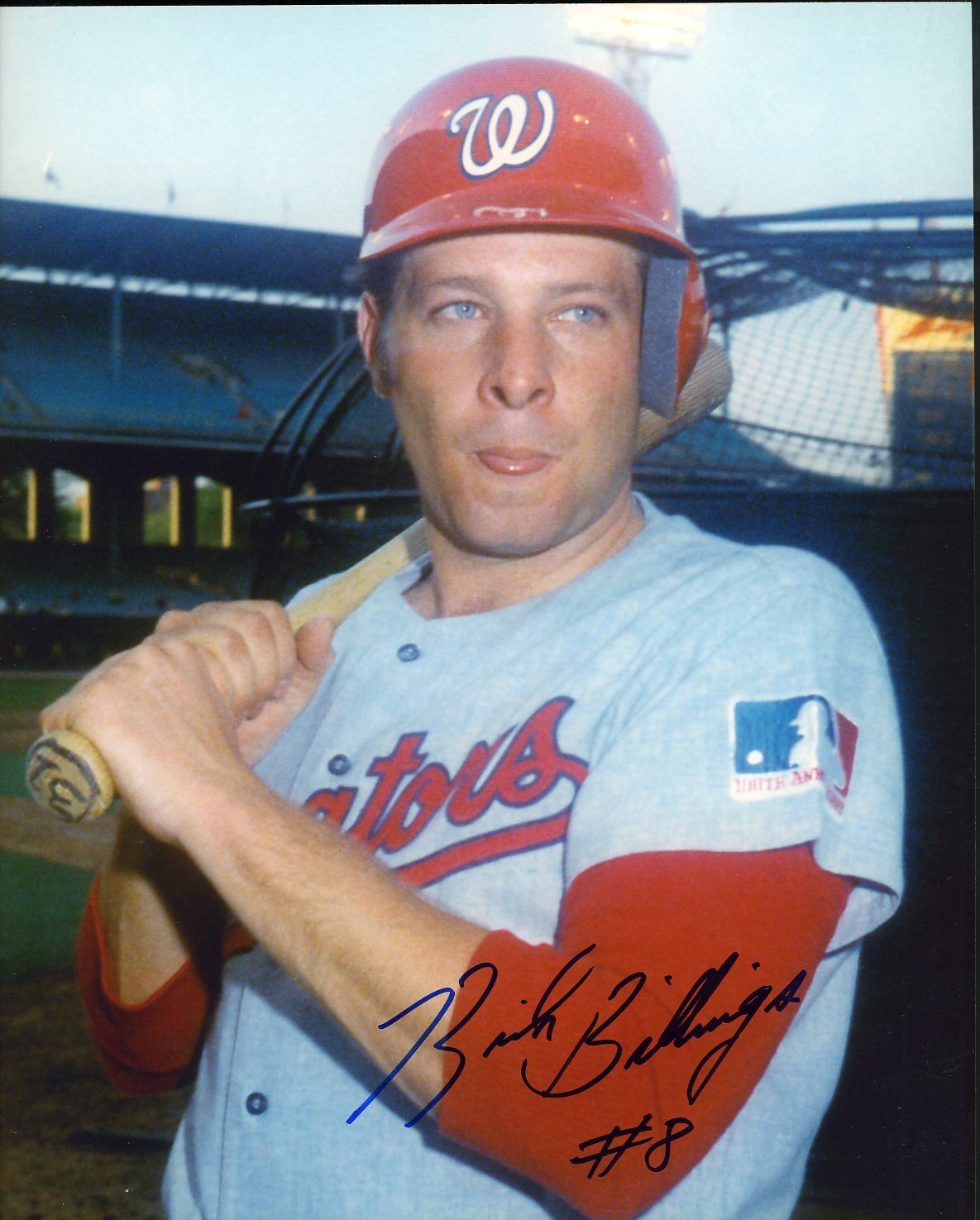 Rich Billings autographed 8x10 #6 Washington Senators In person