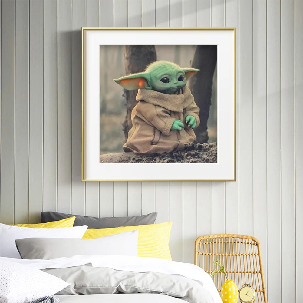 Diamond Painting - Full Round Drill - Yoda(30*30cm)