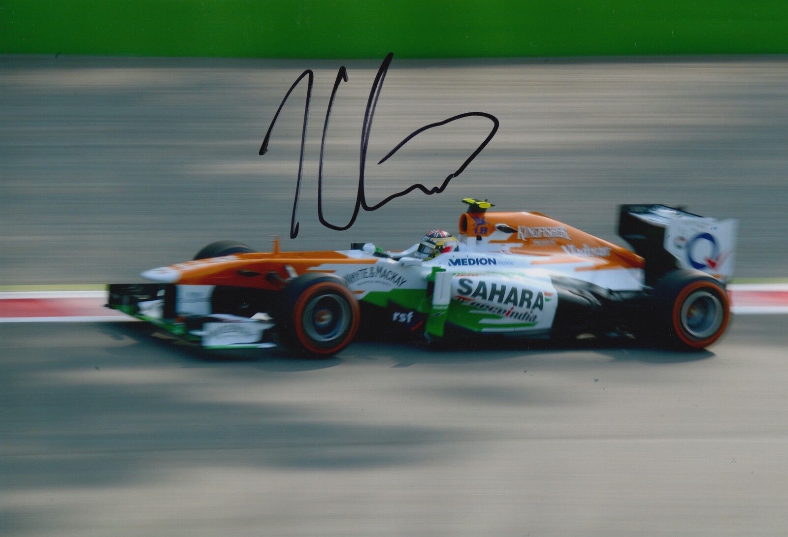 James Calado Hand Signed 12x8 Photo Poster painting Sahara Force India F1 9.