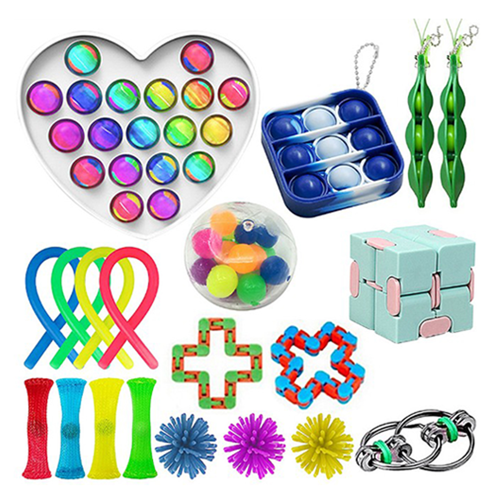 

Push Bubble Sensory Fidget Toys Set, 501 Original
