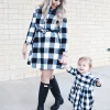 Family Matching Mother Daughter Striped Dresses