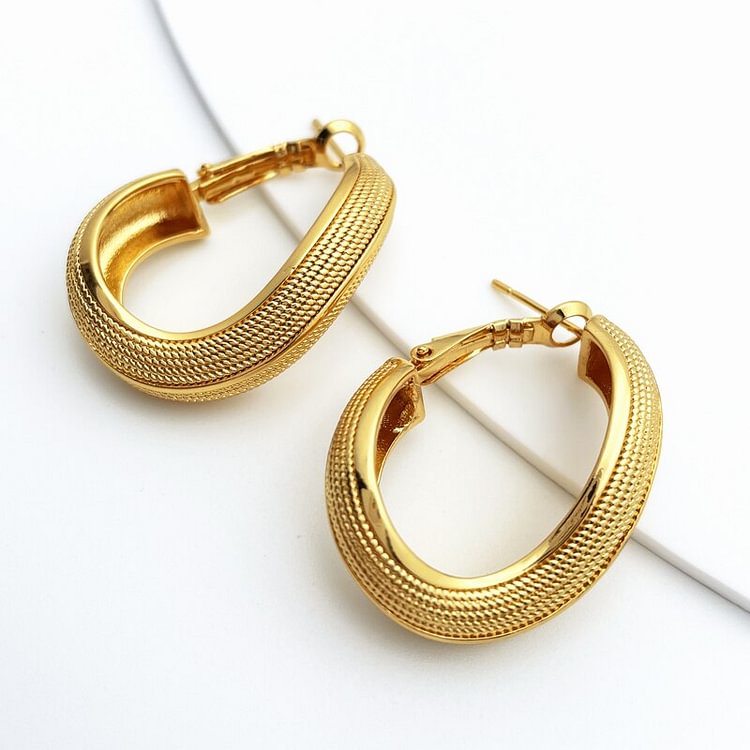 Gold Color Women&#39;s Earrings Dubai Irregular Shapes Earrings Wedding Party Gifts