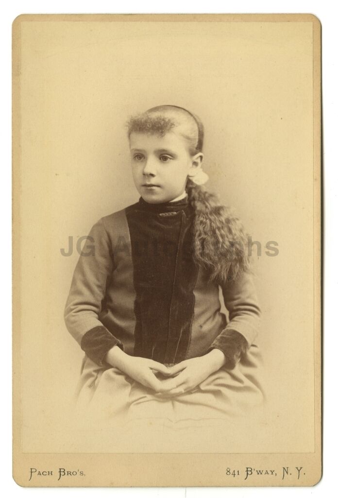 19th Century Children - Original 19th Century Cabinet Card Photo Poster painting - New York