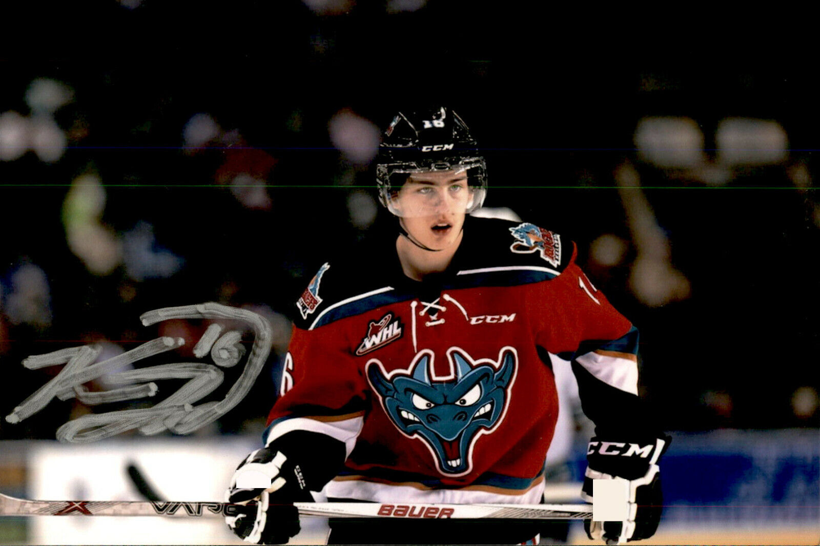 Kole Lind SIGNED 4x6 Photo Poster painting KELOWNA ROCKETS / SEATTLE KRAKEN #3