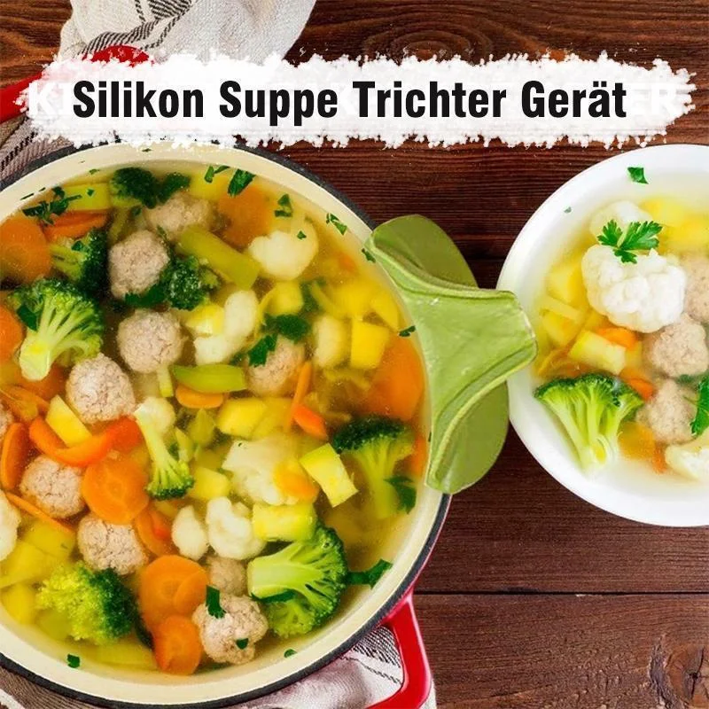 Meladen™ Silikon Suppe Trichter Gerät