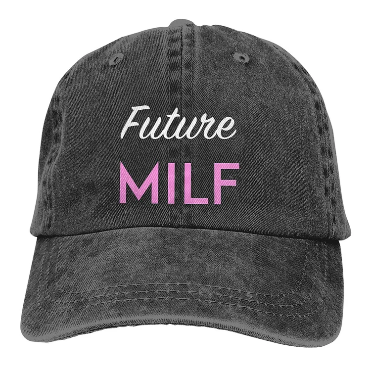 Future Milf Multicolor Hat Peaked Womens Cap Pink Personalized Visor Protection Hats