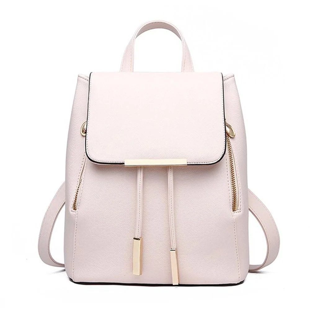 Bag Backpack Purse PU Leather Zipper Bags Fashion Casual Rucksack Satchel and handbag for women